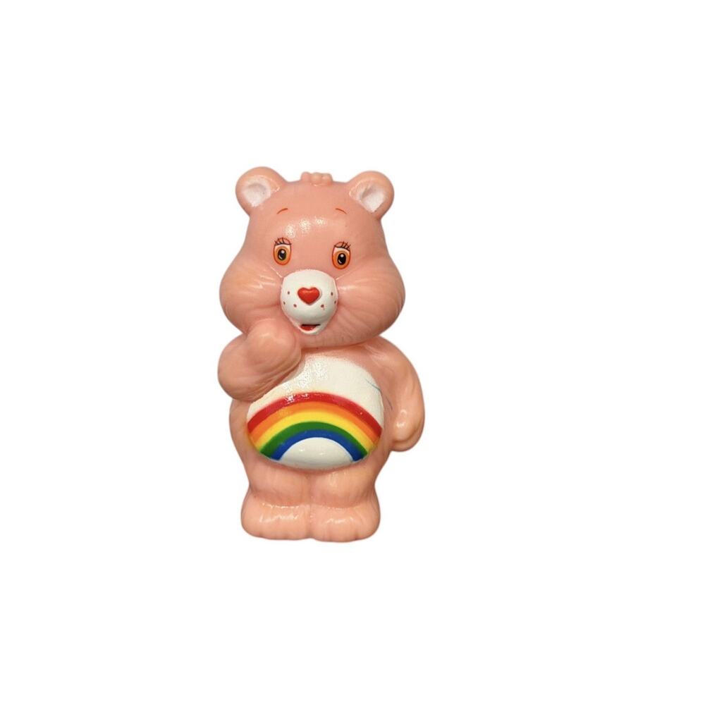 Vintage Care Bears 1980s Cheer Bear 2.5” Figure